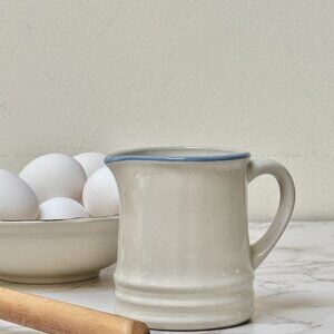 Small Stoneware Creamer Jug – Made in Japan, Vintage Kitchen Pottery, 4"